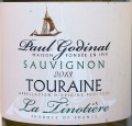 Paul Godinat La Tinotiere Touraine Sauvignon этикетка