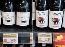 BILLA вино Tussock Jumper и Le Grand Noir март 2021