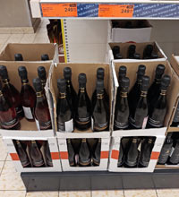Супермаркет ДА! вино Ламбруско Boticello