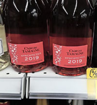 Магнит вино игристое розовое Красностоп Шато Тамань