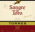 этикетка вина Sangre de Toro компании Torres