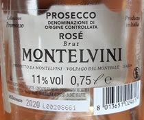 контрэтикетка Montelvini Prosecco Rose