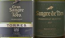 этикетки Gran Sangre de Toro Chardonnay и Sangre de Toro Chardonnay Selection