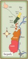 Карта Бургундии (источник - winesbeersandspirits.net)