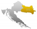 Славония и Подунавье на карте Хорватии