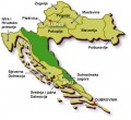 Карта регионов Хорватии