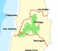 Долина Майпо (карта www.antawara-wines.com)
