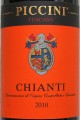 Chianti Piccini 2010 этикетка