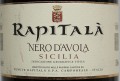 Rapitala Nero D'Avola этикетка