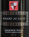 Poggio ai Santi Sangiovese Puglia этикетка
