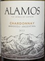 Alamos Chardonnay Mendoza этикетка